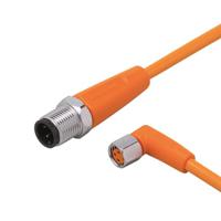 evt242 ifm electronic Male 1 way M12 to Female 1 way M8 Sensor Actuator Cable, 0.3 m