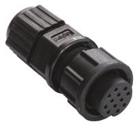 bu-12bffa-ll7001 Amphenol Industrial Circular Connector, 12 Contacts, Panel, Standard Connector, Socket, Female, IP67, Ceres Series