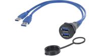 1310-1029-01 Encitech Connectors USB 3.0, Male USB A to , 0.5m