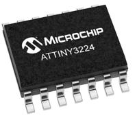 attiny3224-ssu Microchip ATTINY3224-SSU, 16 bit AVR CPU, ATTINY3224 Microcontroller, 20 MHz, 32kB FLASH, 14-Pin SOIC