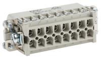 10530000 EPIC Heavy Duty Power Connector Insert, 14A, Male, H-A Series, 16 Contacts