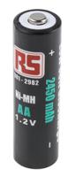 901-2982 RS PRO AA NiMH Rechargeable AA Batteries, 2.45Ah, 1.2V - Pack of 4