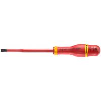 at55x125tve Facom Slotted Insulated Screwdriver, 5.5 mm Tip, 125 mm Blade, VDE/1000V, 235 mm Overall