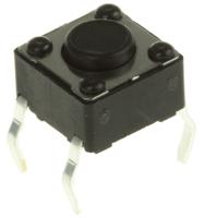 dts61kv APEM Black Button Tactile Switch, SPST 50 mA @ 12 V dc 0.8mm