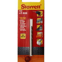 kbar020 Starrett KBAR Series HSS Twist Drill Bit, 2mm Diameter, 49 mm Overall