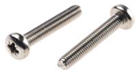 797-6216 RS PRO Pozi M5 Pan A2 304 Stainless Steel Machine Screws DIN 7985 x 30.0mm