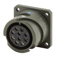 ms3102a18-12p Amphenol Industrial, MS3 6 Way MIL Spec Circular Connector Plug, Socket Contacts, Threaded, MIL-DTL-5015