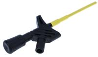 975106100 Hirschmann Test & Measurement Black Grabber Clip with Pincers, 3A, 1000V ac/dc, 2mm Socket