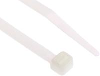 811-1710 RS PRO Cable Tie, 160mm x 4.8 mm, Natural Nylon, Pk-100