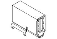 55445-1029 Molex 10 Way Right Angle Through Hole Firewire Connector, Socket