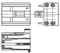 172021-2 TE Connectivity, Dual Line Interlock Male Connector Housing, 3mm Pitch, 16 Way, 2 Row