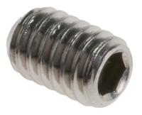 137-758 Plain Stainless Steel Hex Socket Set M4 x 6mm Grub Screw