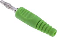 1701122-05rs Schutzinger Green Male Banana Plug, 4 mm Connector, 16A, 50V, Nickel Plating