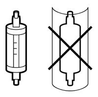 145771 LED R7s Glass 78 DIM 4.2W 470lm 827