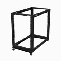 4postrack18u StarTech.com Black 18U Steel Server Rack , with 4-Post Frame