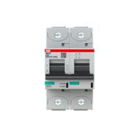 2ccg001229r0001 ABB High Performance S800S MCB, 2P, 80A Curve C, 400V AC, 250V DC, 50 kA Breaking Capacity