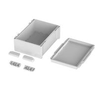 96037675 Bopla Bocube Series Light Grey ABS Enclosure, IP66, IP68, Light Grey Lid, 160 x 364 x 284mm