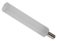 bs-420e HIROSUGI Standoff, M4 x M4 Thread, 20mm Body, Brass, POM, Male/Female, 8mm Stud