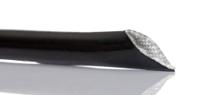 668-1232 RS PRO Expandable Braided Silicone Rubber Glass Black Cable Sleeve, 12mm Diameter, 1m Length