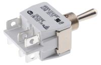 649h2k APEM Toggle Switch, Panel Mount, On-Off-On, DPST, Solder Lug Terminal, 250V ac
