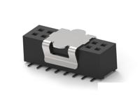 1mm-r-d10-vs-00-h-trp TE Connectivity 1MM-R Series Vertical Board Mount PCB Socket, 20-Contact, 2-Row, 1mm Pitch, Surface Mount Termination