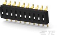 eds10sgrstu04q TE Connectivity 10 Way Surface Mount DIP Switch SPST, Recessed Actuator