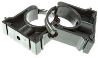 167061039 Georg Fischer PP Black Pipe Clamp, 0.87in x 2.68in x 1.73in, 0.28in