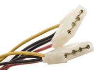 11031005-100 Roline 4 Way Male 4 Pin Molex to 4 Way Female 4 Pin Molex Wire to Board Cable, 300mm