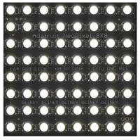 2872 Adafruit , NeoPixel NeoMatrix 64 RGBW Cool White LED Matrix Module