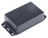 1591xxmsflbk Hammond 1591 Series Black ABS Enclosure, IP54, Flanged, Black Lid, 86.24 x 57.04 x 24.25mm