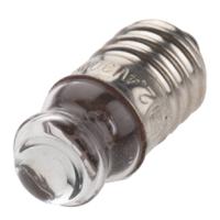 655-9306 RS PRO E10 Indicator Light, Clear, 2.4 V, 300 mA, 4h