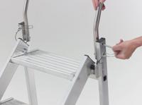 02379403 TUBESCA Aluminium 3 steps Step Ladder, 0.71m platform height, 1.33m open length