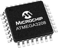 atmega3208-afr Microchip ATmega3208-AFR, 8 bit AVR, ATmega3208 Microcontroller, 20 MHz, 32kB FLASH, 32-Pin TQFP