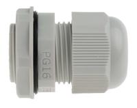 822-9650 RS PRO Grey Nylon Cable Gland, PG16 Thread, 10mm min., 14mm max., IP68