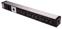 7240201 Rittal IEC C13 Power Distribution Unit, 2m Cable, 10A, 250 V, Fused
