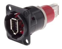ehfw2bpkg Switchcraft, EH, Firewire 400 6 Way Straight Panel Mount Firewire Connector, Socket