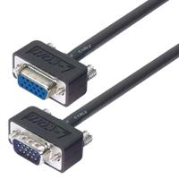 ctl3vgamf-5t L-Com Male 15 Pin D-sub to Female 15 Pin D-sub SVGA Cable, 5ft Black