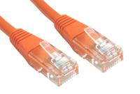 240-6296 RS PRO, 0.5m Cat6, Orange RJ45 to Male RJ45 Male, U/UTP Unshielded, Terminated PVC Sheath