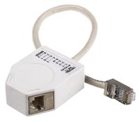 dbfb8812 Decelect 2-Port RJ45 Female, RJ45 Male Splitter, Cat5e, Shielded