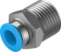 qs-12-10-50 Festo Straight Threaded Adaptor, R 1/2 Male to Push In 10 mm, Threaded-to-Tube Connection Style, 133189