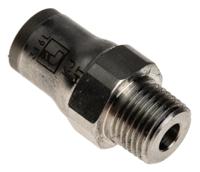 3805-06-10 Legris LF3800 Series Straight Threaded Adaptor, R 1/8 Male to Push In 6 mm, Threaded-to-Tube Connection Style