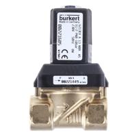 221605 Burkert Solenoid Valve , 2 Port, NC DN 10 to 65 mm, 230 V ac, DN 10 to 65 mm
