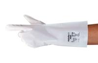 2100060 Ansell Alpha Tec 02-100 White Linear Low Density Polyethylene Linear Low Density Polyethylene Work Gloves, Size 6