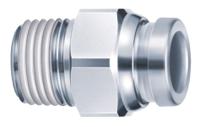 kqg2h10-04s SMC KQG2 Series Straight Threaded Adaptor, R 1/2 Male to Push In 10 mm, Threaded-to-Tube Connection Style