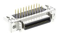 10236-5212pl 3M MDR 102 36 Way Right Angle Through Hole D-sub Connector Socket, 2.54mm Pitch