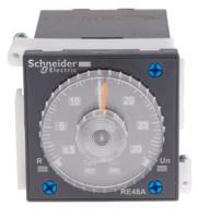 re48acv12mw Schneider Electric Harmony Time Series Panel Mount Timer Relay, 24 → 240V ac/dc, 2-Contact, 0.02 s →