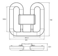 145873 LED 2D GR10q 4P 12.5W (28W) 835 ECG