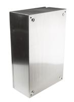 842-8355 RS PRO 304 Stainless Steel Wall Box, IP66, 600 mm x 400 mm x 200mm