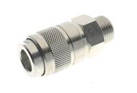 176-1910 RS PRO Nickel Plated Brass Female Quick Air Coupling, G 1/2 Female Threaded