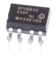 sfh6345-x016 Vishay, SFH6345-X016 DC Input Transistor Output Optocoupler, Through Hole, 8-Pin PDIP